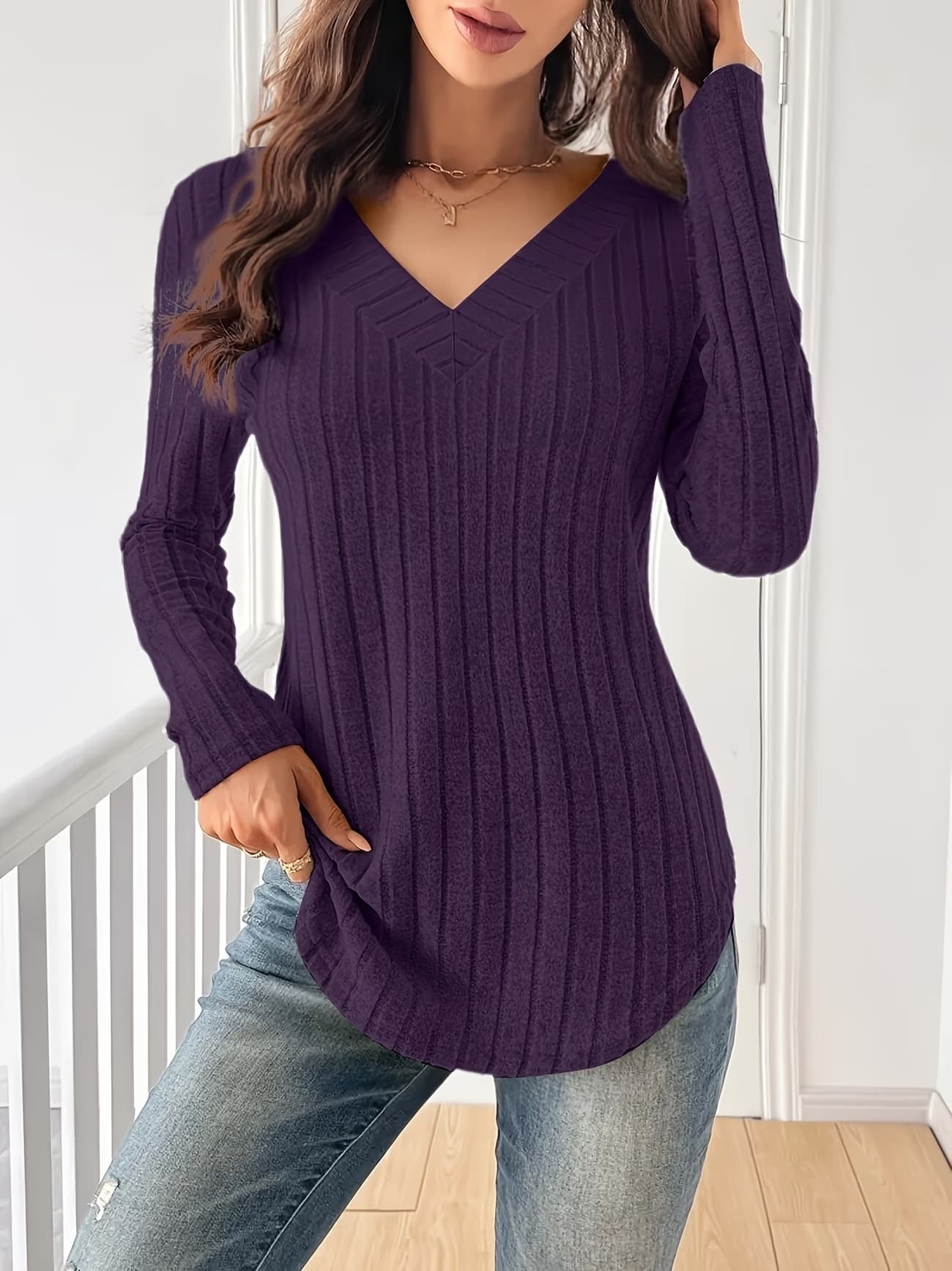 Long Sleeve - Purple, S