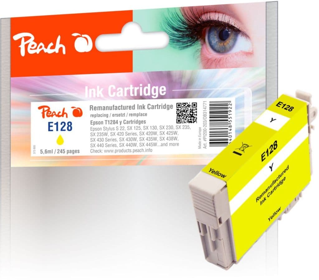 Kompatibel med T1284 Blekkpatron gul for Epson