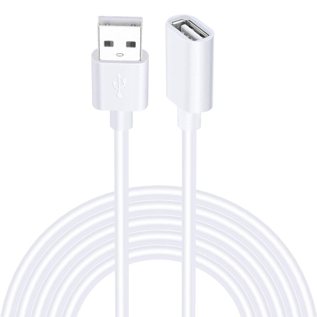 SiGN USB-A forlengelseskabel 2m – hvit