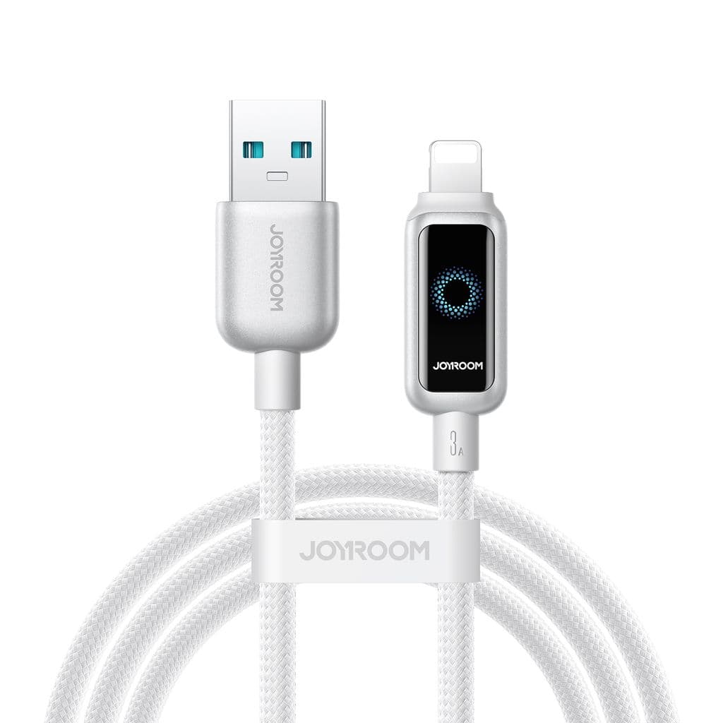 Joyroom USB-A til lynrask ladekabel 3A, 1,2m - Hvit