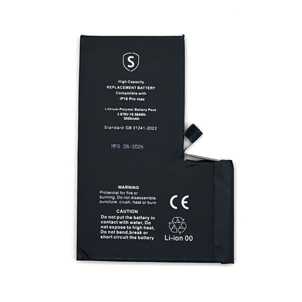 iPhone 16 Pro Max høykapasitetsbatteri – 5050 mAh