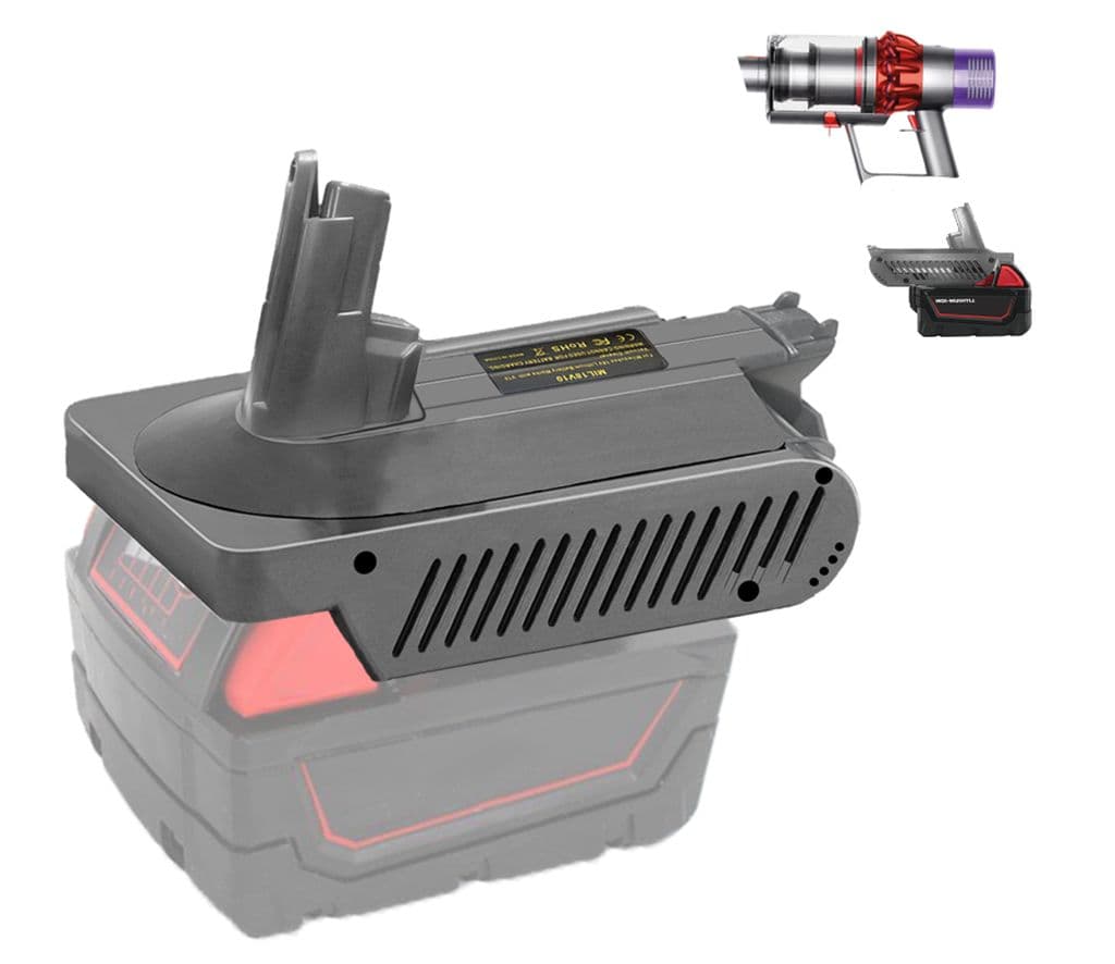Batteriadapter Milwaukee 18V for Dyson V10 støvsuger