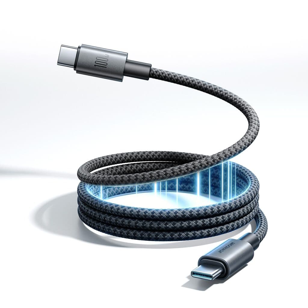 Joyroom MagEase 100W magnetisk selvinntrekkende kabel USB-C til USB-C, 1,2 m