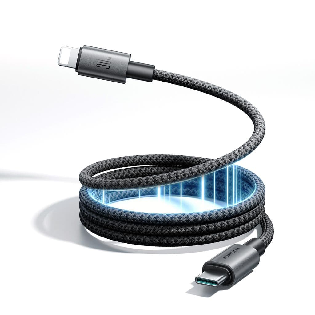 Joyroom MagEase 30W magnetisk selvinntrekkende kabel USB-C til Lightning