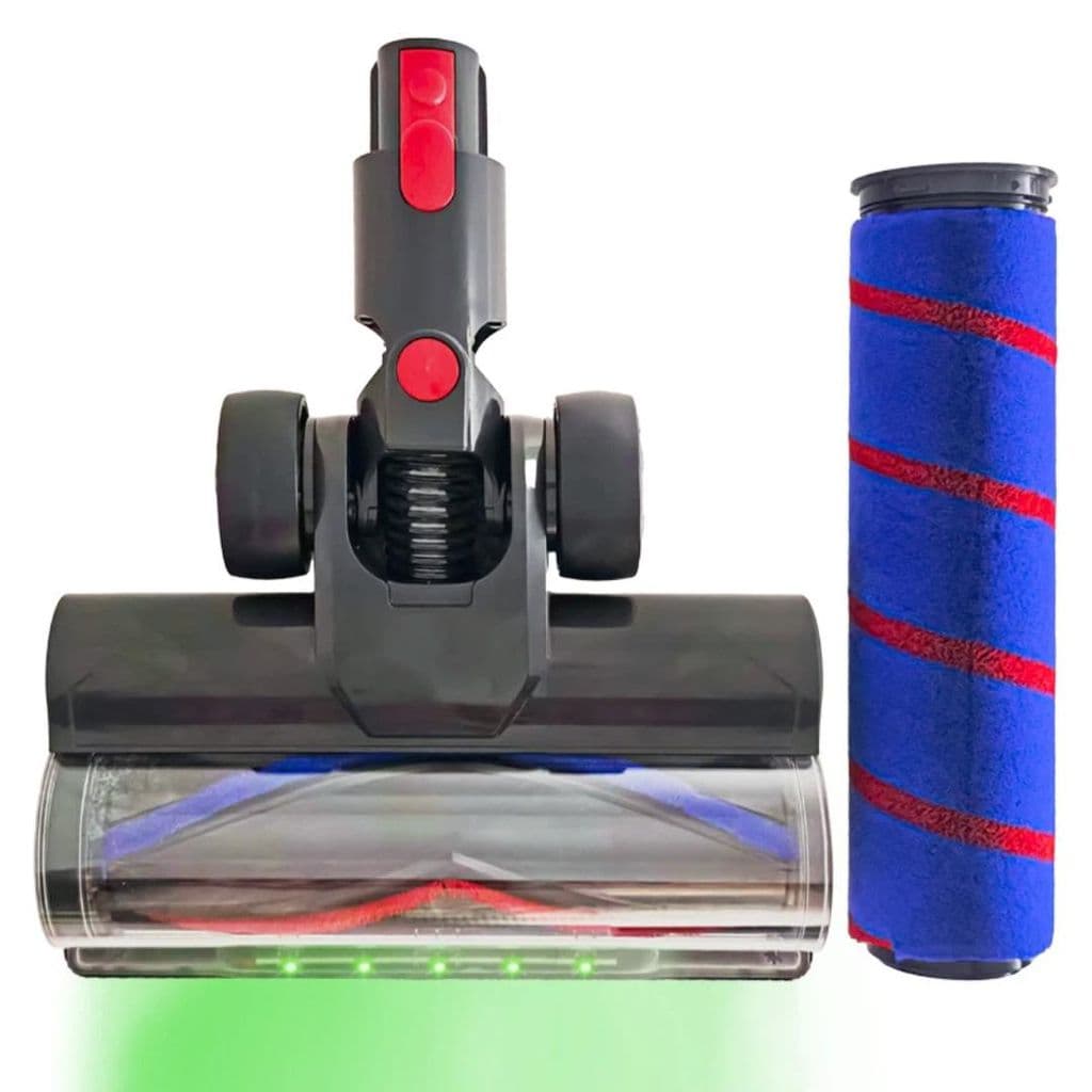 Motorisert gulvbørste med LED og rullebørstesett for Dyson V7/V8/V10/V11/V15