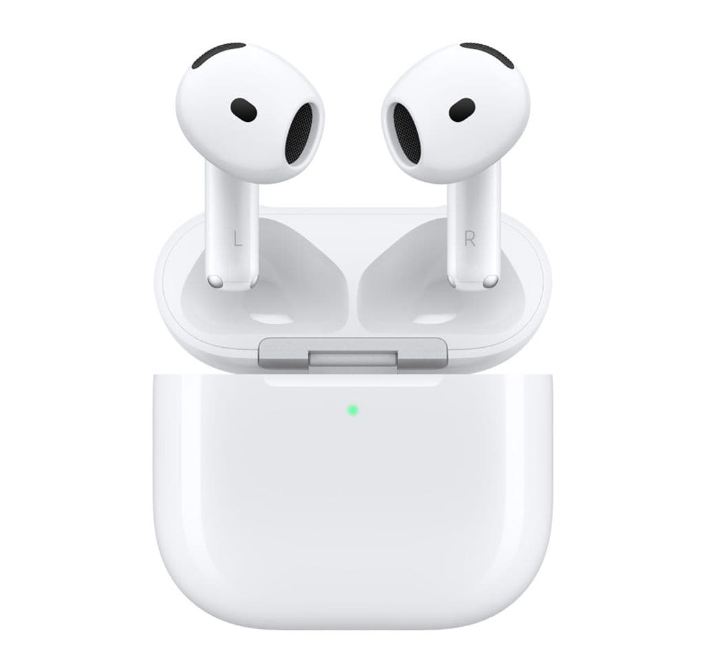 Apple AirPods 4 med aktiv støydemping, USB-C-ladeetui