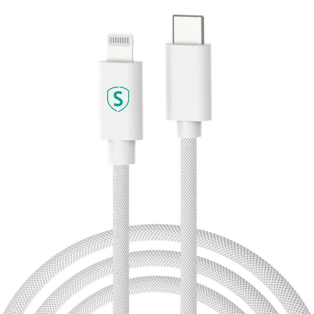 SiGN USB-C til Lightning-kabel 1 m, MFi, 27 W – hvit