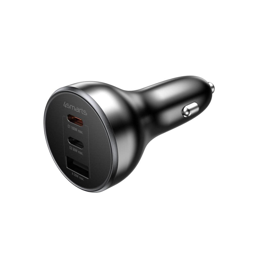 4Smarts VoltRoad Ultimate Billader 160W USB-C/USB-A - Svart