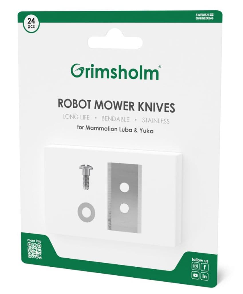 Knivsett med 24 kniver til Mammotion Luba & Yuka