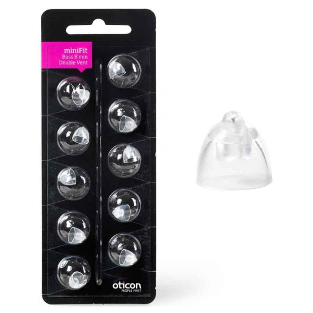 Oticon Dome Bass double minifit 8mm Modell Alta/Nera
