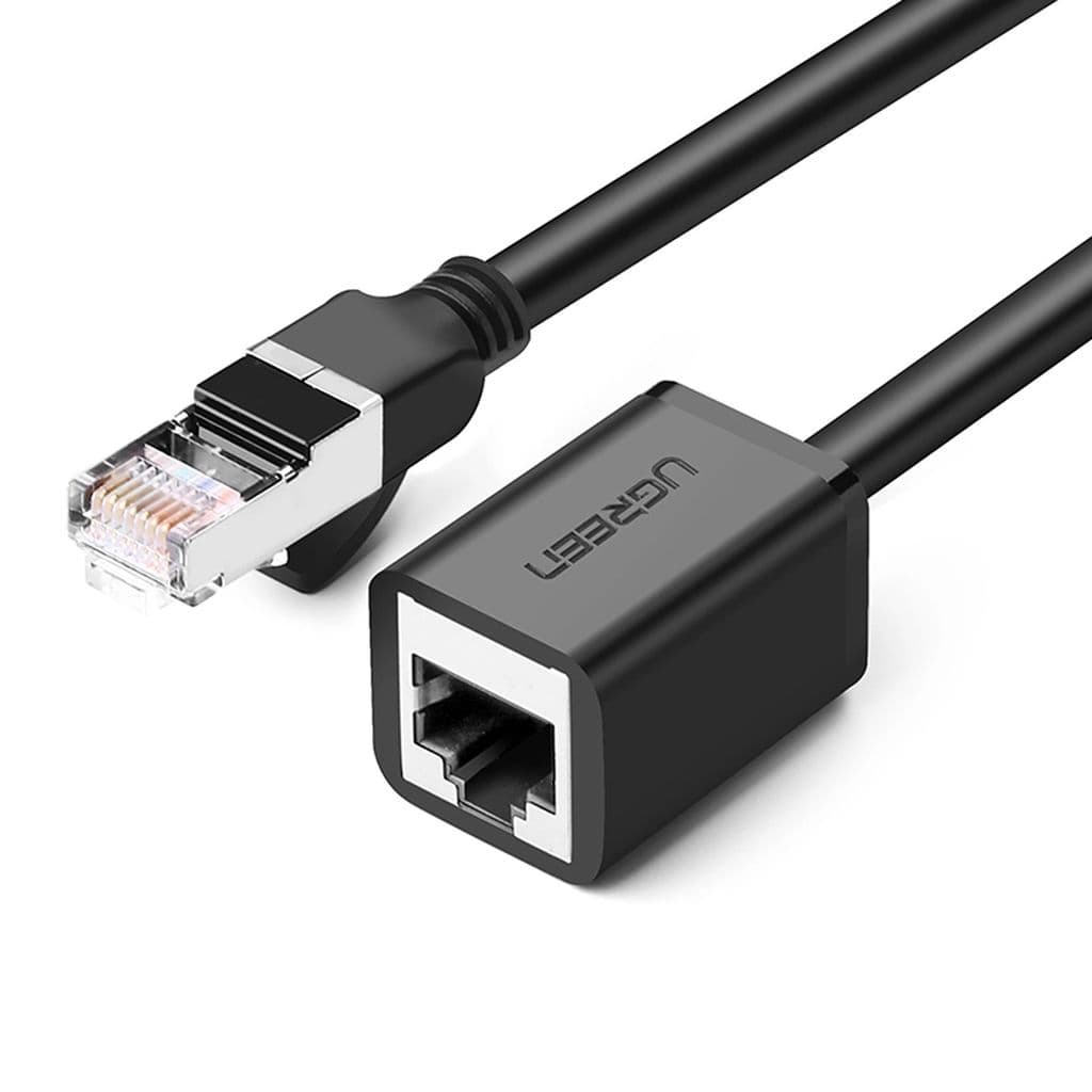 Ugreen Ethernet nettverkskabel RJ45 Cat6 – F/UTP, 1000 Mbps – 1m – Svart