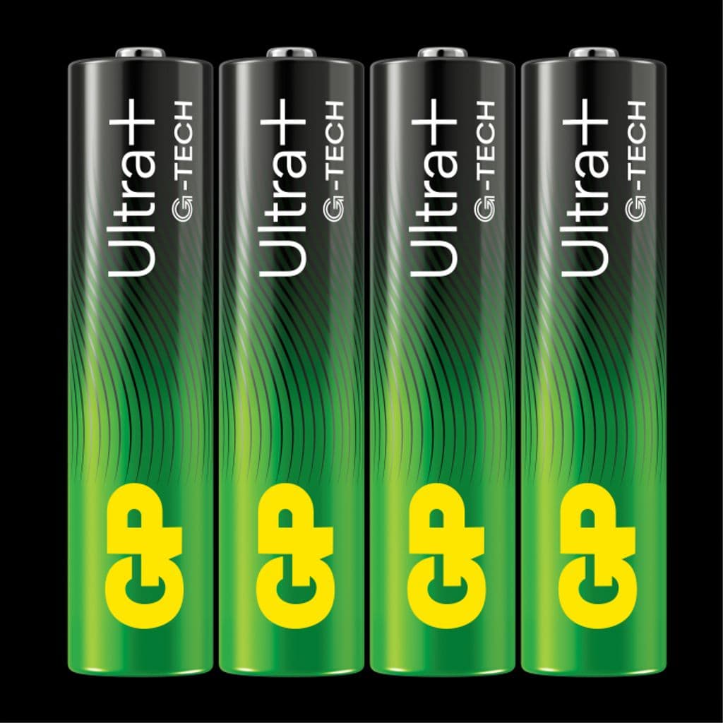 GP Ultra Plus Alkaline AAA-batteri, 24AUP/LR03, 4-pakning