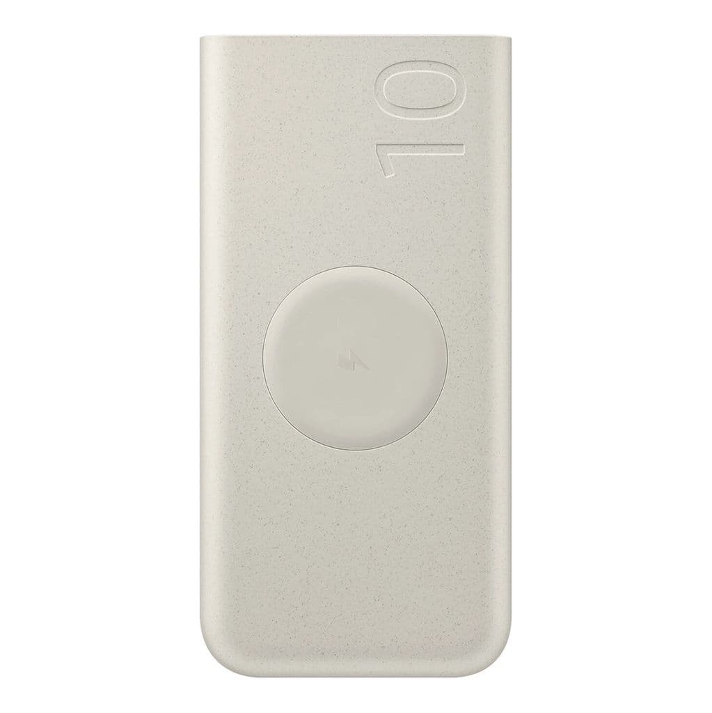 Samsung Powerbank induktiv, 10000 mAh, 2x USB-C, 25W, SFC - Beige