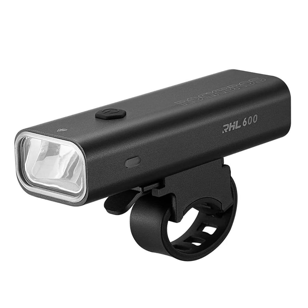 Rockbros Frontlykt Sykkel 600lm Oppladbar - Svart