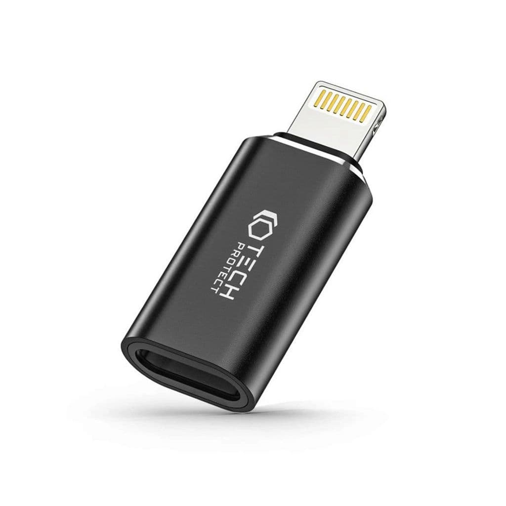 Tech-Protect UltraBoost USB-C til Lightning-adapter – svart