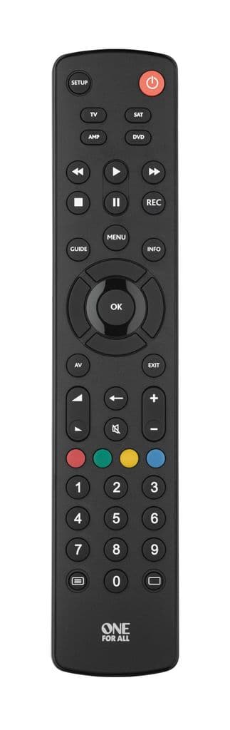 One For All Reserve fjernkontroll TV Contour 4, Universal, Forhåndsprogrammert