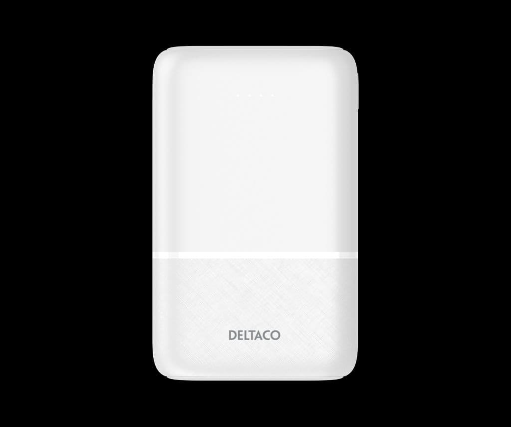 Deltaco Powerbank 10 000 mAh, 2x USB-A, 1x USB-C