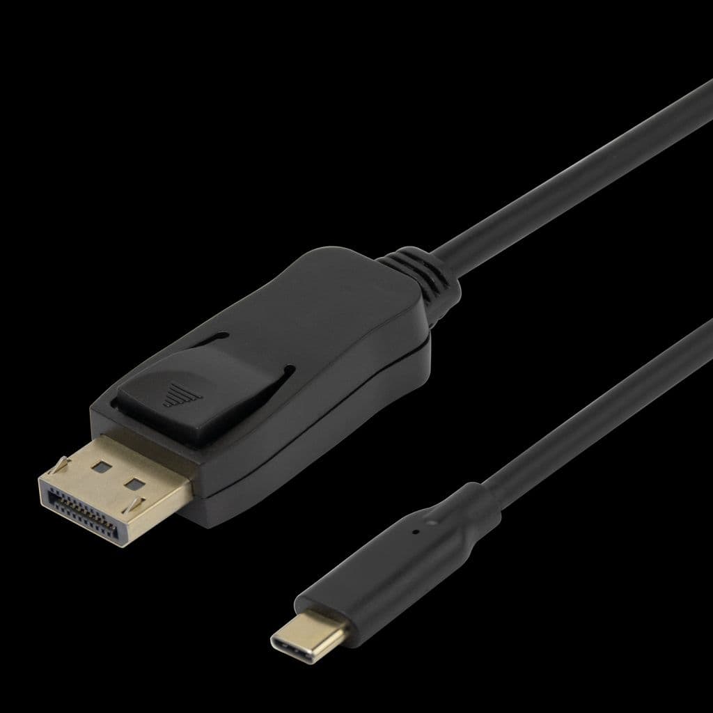 Deltaco USB-C - DisplayPort-kabel, toveis, 8K 7680x4320@60Hz, 2m