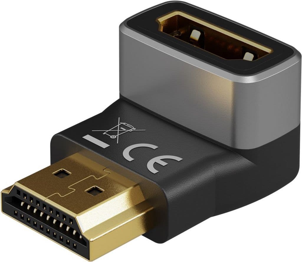 Goobay HDMI vinklet adapter 270° vertikal, 8K@60Hz