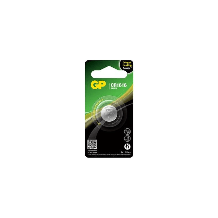 GP CR 1616-C1 knappcellebatteri - 1 pakke