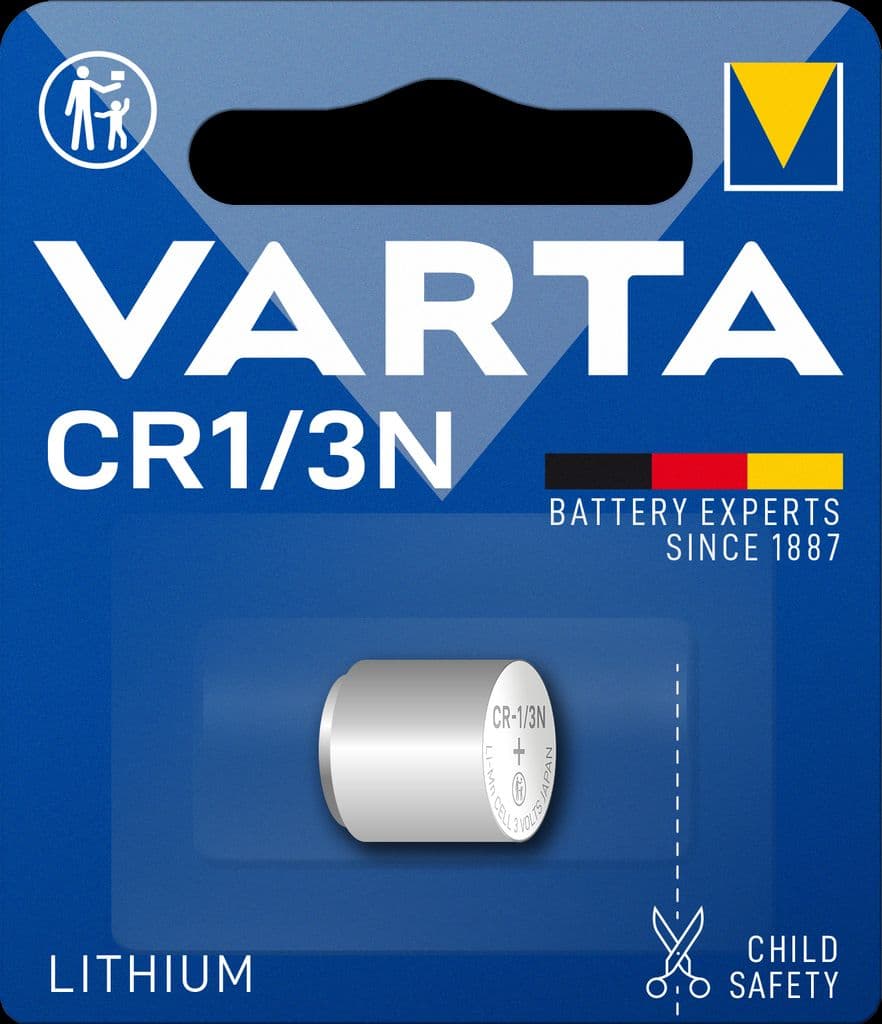 Batteri til VARTA Lithium Coin knappcellebatteri CR1/3N, 3V