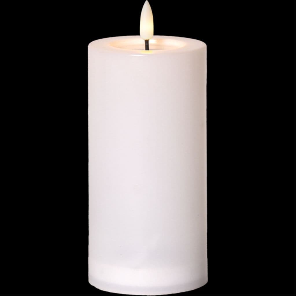 Star Trading solcellelys Flamme Saul 17,5 cm – hvit