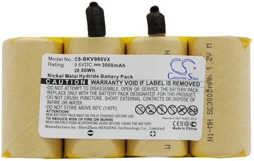 Batteri til Black & Decker DV9605 etc