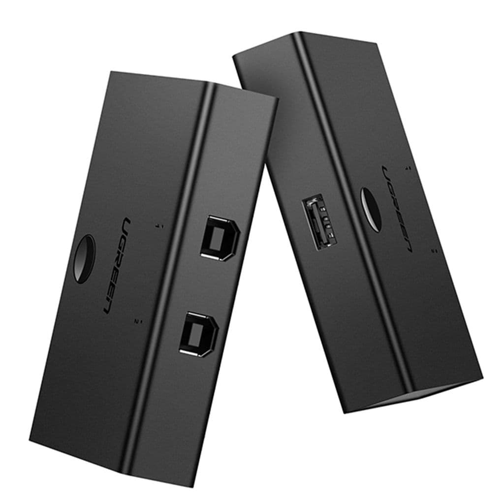 UGREEN USB 2.0 Switch USB-A til 2x USB-B - Svart