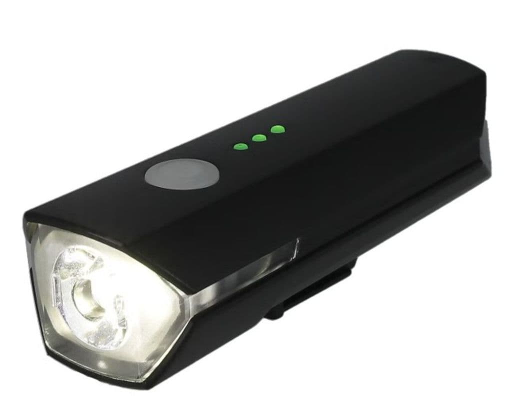 Asaklitt Sykkellykt Front 550lm Oppladbar USB-C 5 Lysmoduser