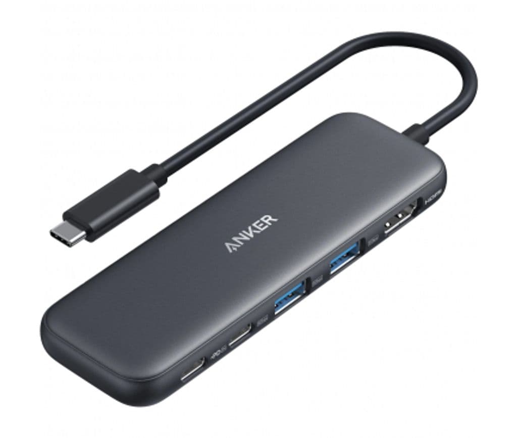 Anker 332 USB-C Hub 2x USB-A / 2x USB-C / 1x HDMI - Grå
