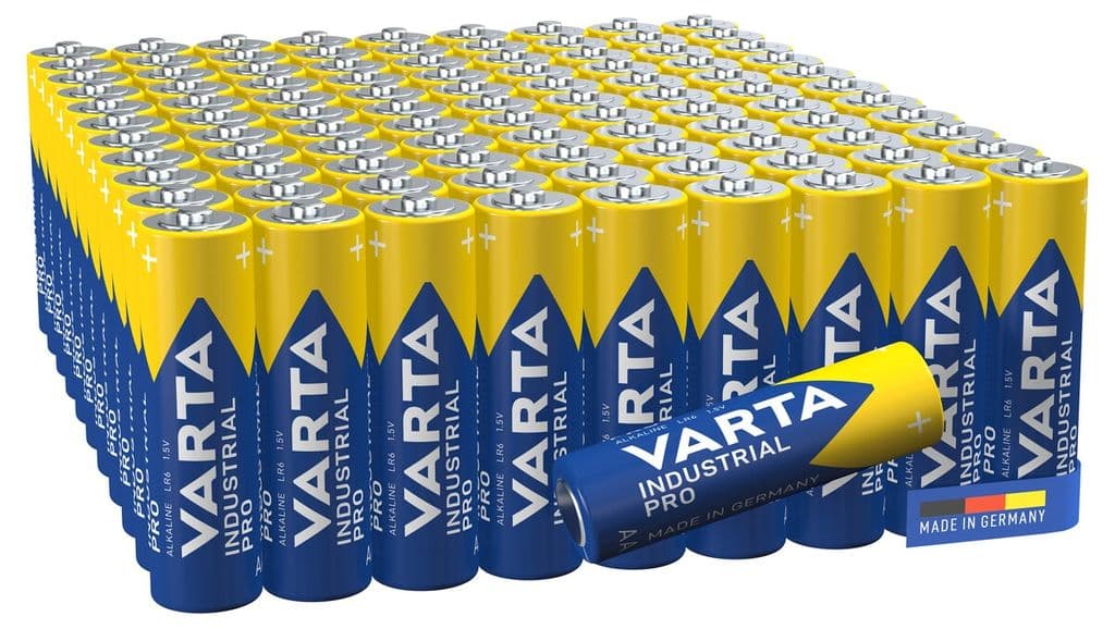 VARTA Industrial Pro AA-batteri, 100-pakning