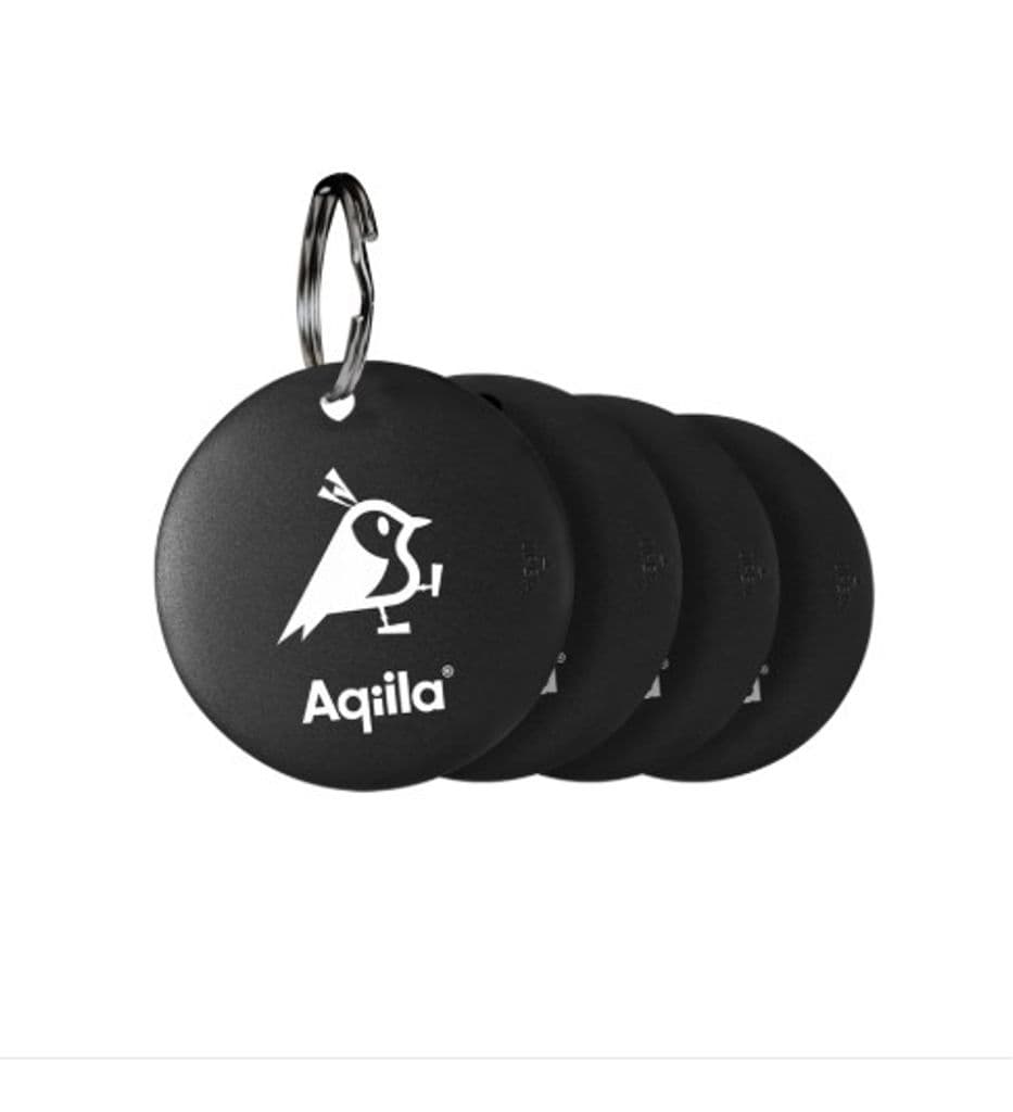 Aqiila Tagbird nøkkelring Bluetooth-tracker 4-pakning