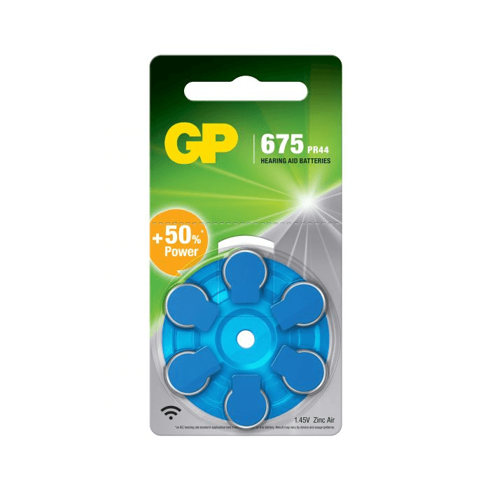 GP ZA 675-D6/ PR44 høreapparatbatteri - 6 Pack