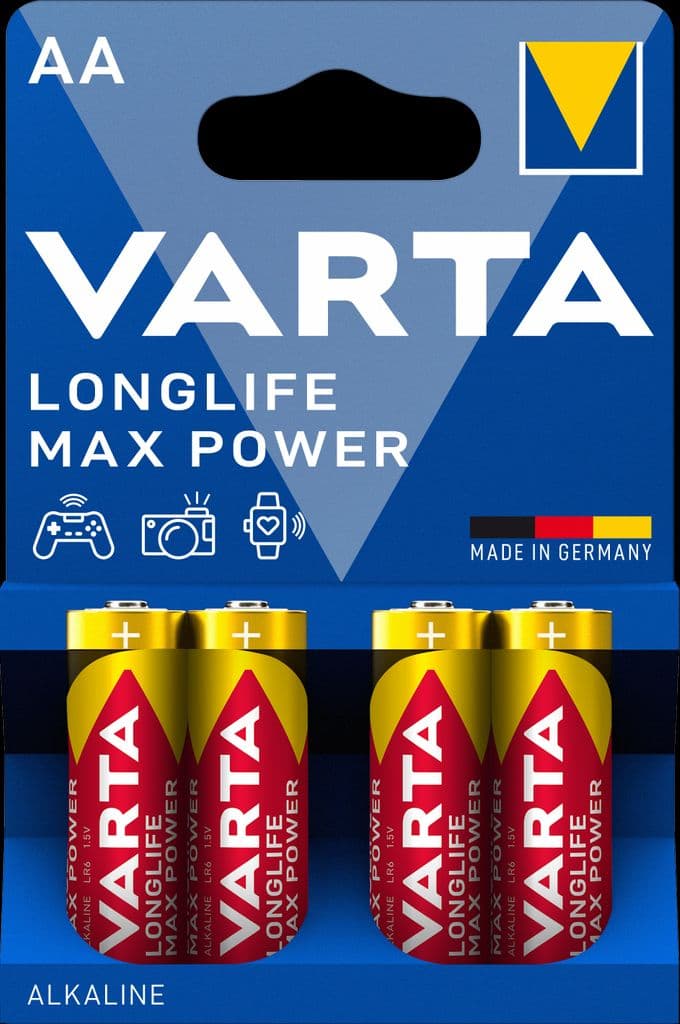 AA Longlife Max Power LR6 Alkaliskt 4-pakning