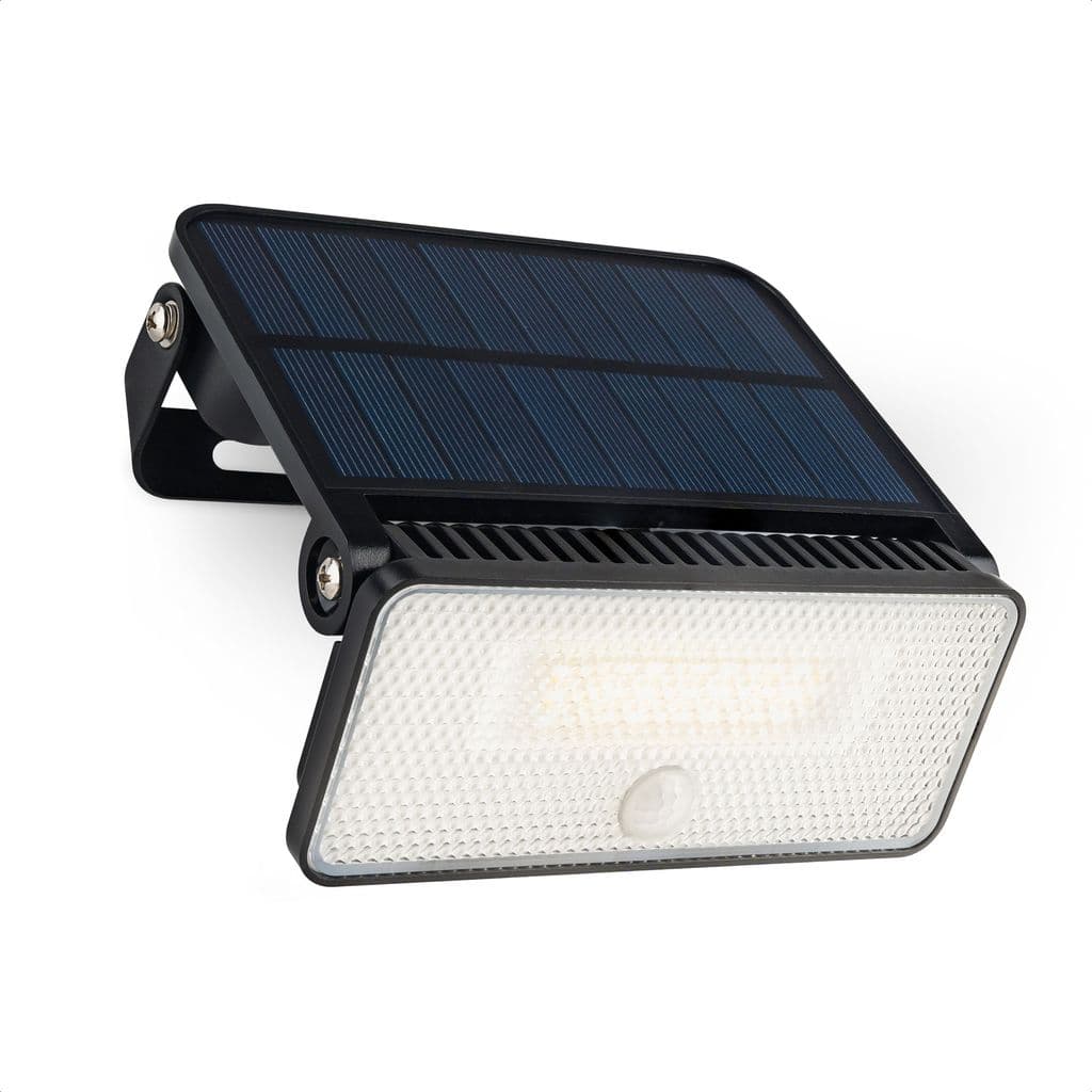 Brendz Paso Solcelledrevet LED-Vegglampe med Bevegelsessensor 1000lm IP54