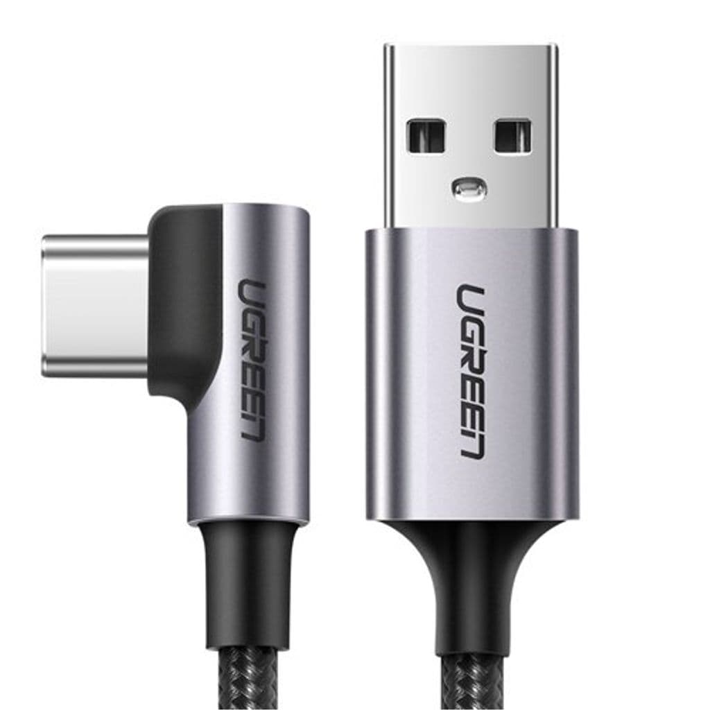 UGREEN USB-A til vinklet USB-C-kabel, 2m - Space Grey