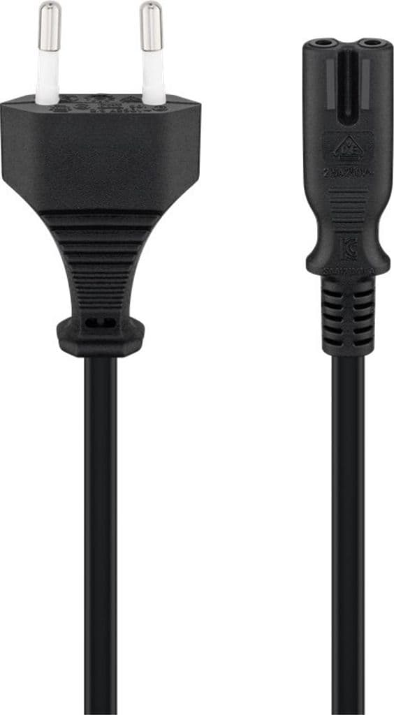 Goobay Tilkoblingskabel C7, 1.8m - Svart