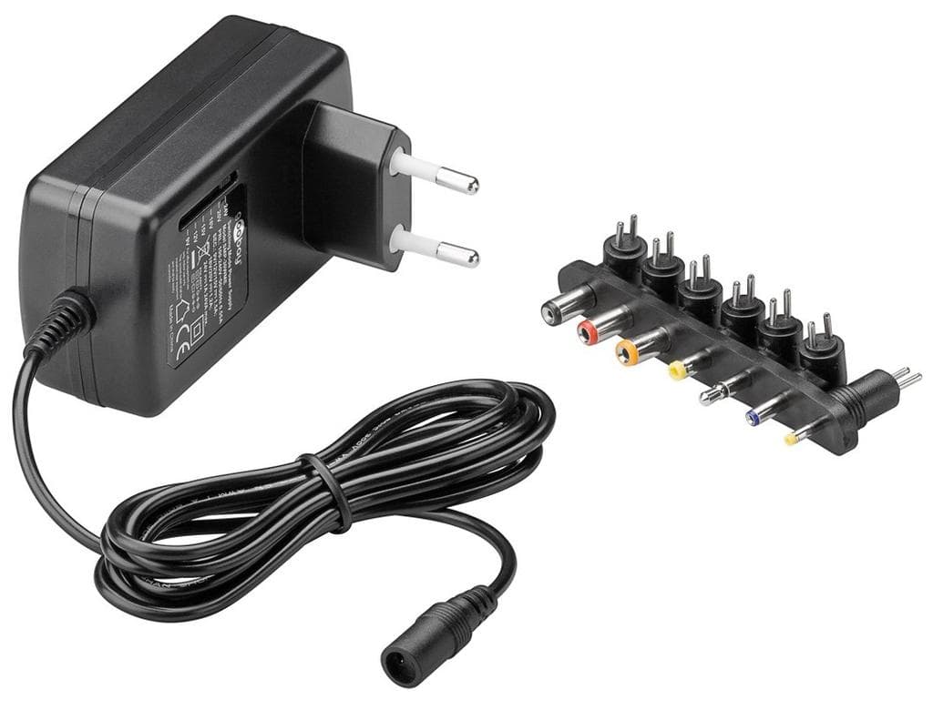 Goobay universal strømadapter 9V-24V 24W 1.5A