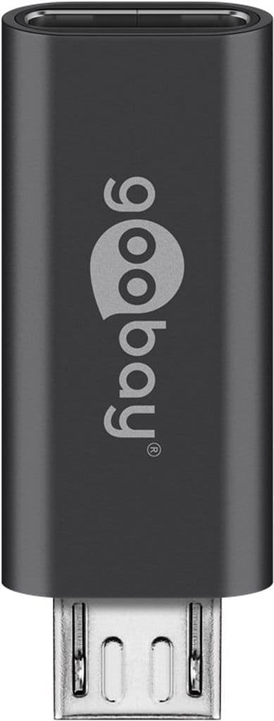 Goobay Micro-USB til USB-C OTG adapter - Grå