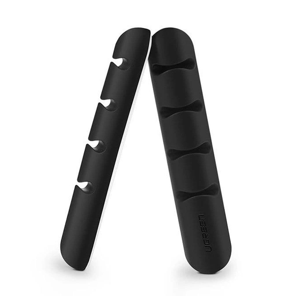 Ugreen 2x selvklebende organiser for 4 kabler - Sort