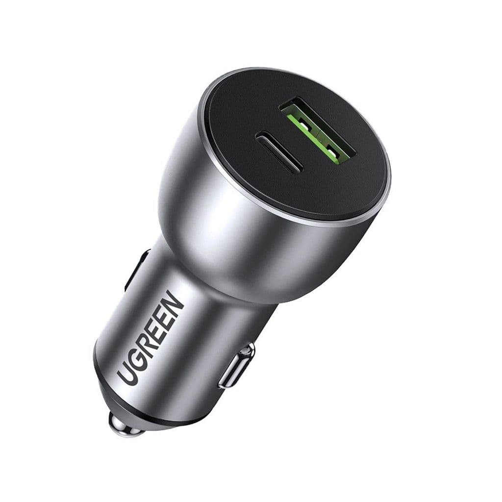 Ugreen USB-A / USB-C Billader, QC 3.0, PD, 36W - Grå