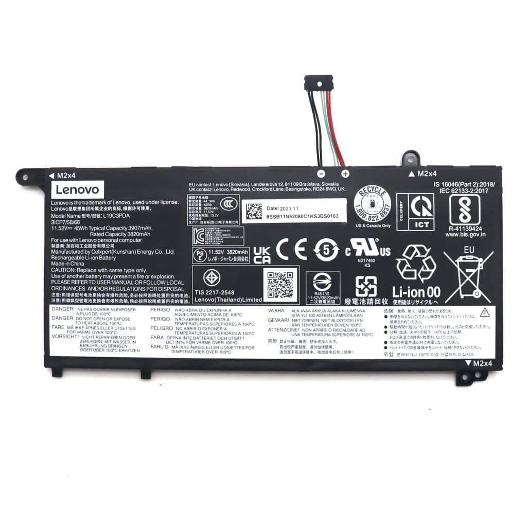 Lenovo batteri 3 celler 45Wh 11,52V L19C3PDA CP/B