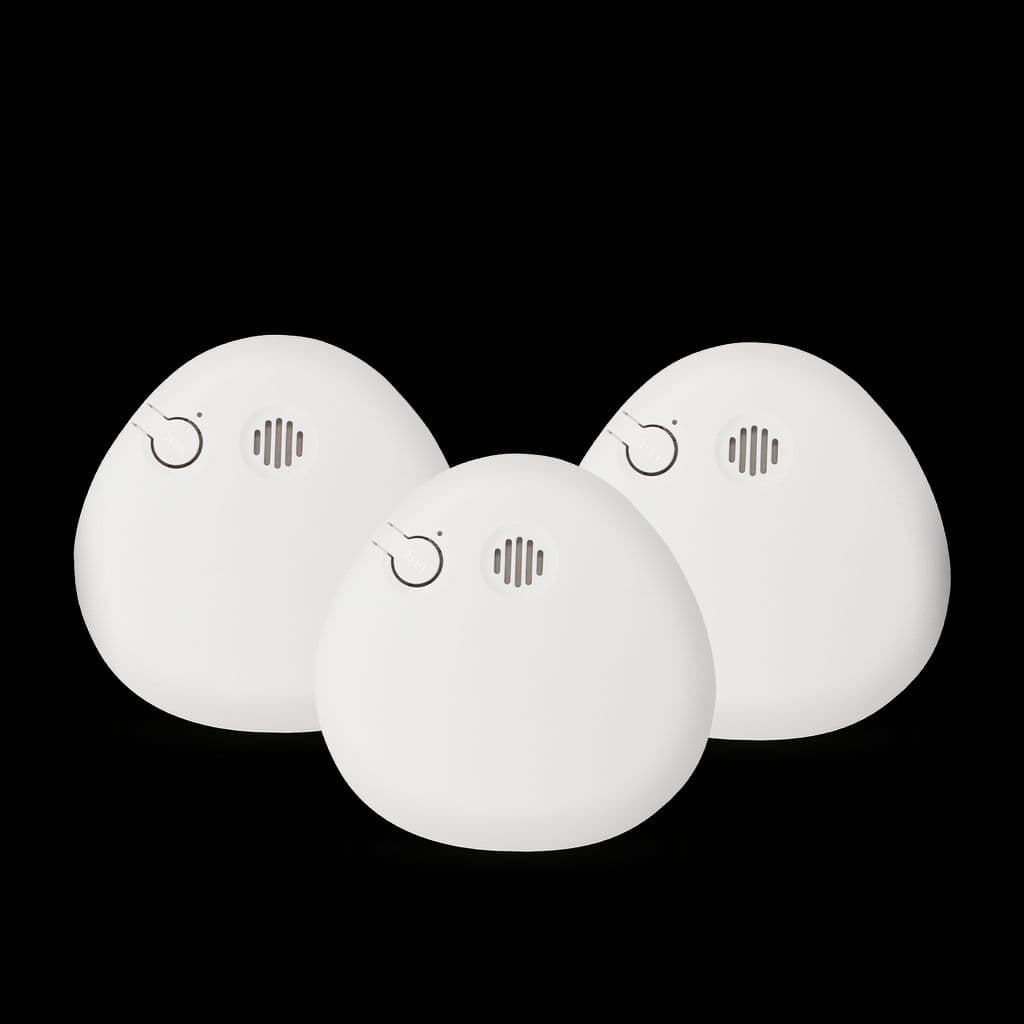 Housegard Pebble Brannalarm inkl. batteri - 3 stk