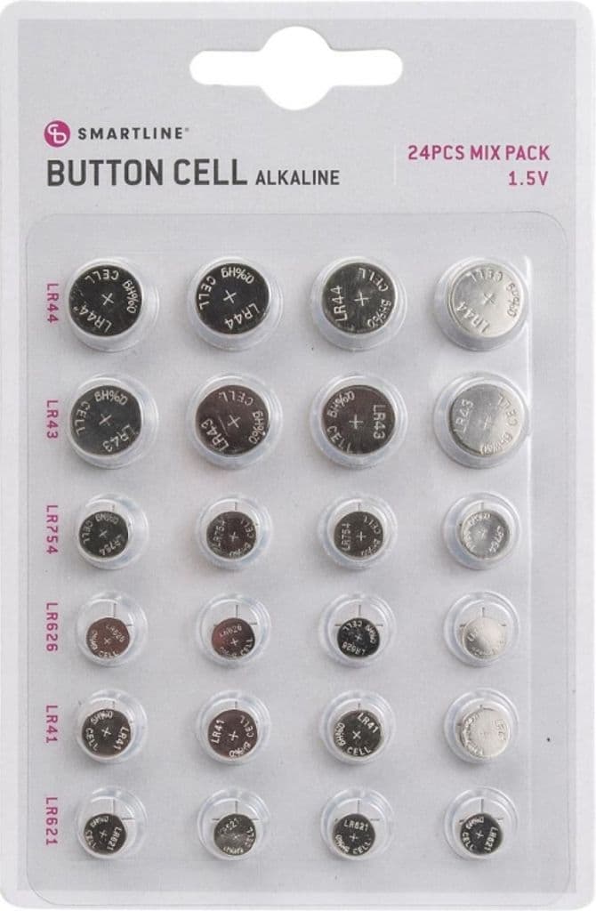 Smartline Mix 24-pakning Alkaline (LR41/LR43/LR44/LR621/LR626/LR754)