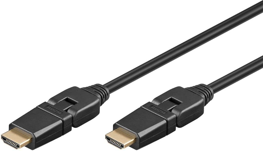 Høyhastighets HDMI-kabel 360° med Ethernet, 5m