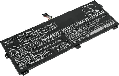 Batteri til Lenovo X390 Yoga (05CD) osv.