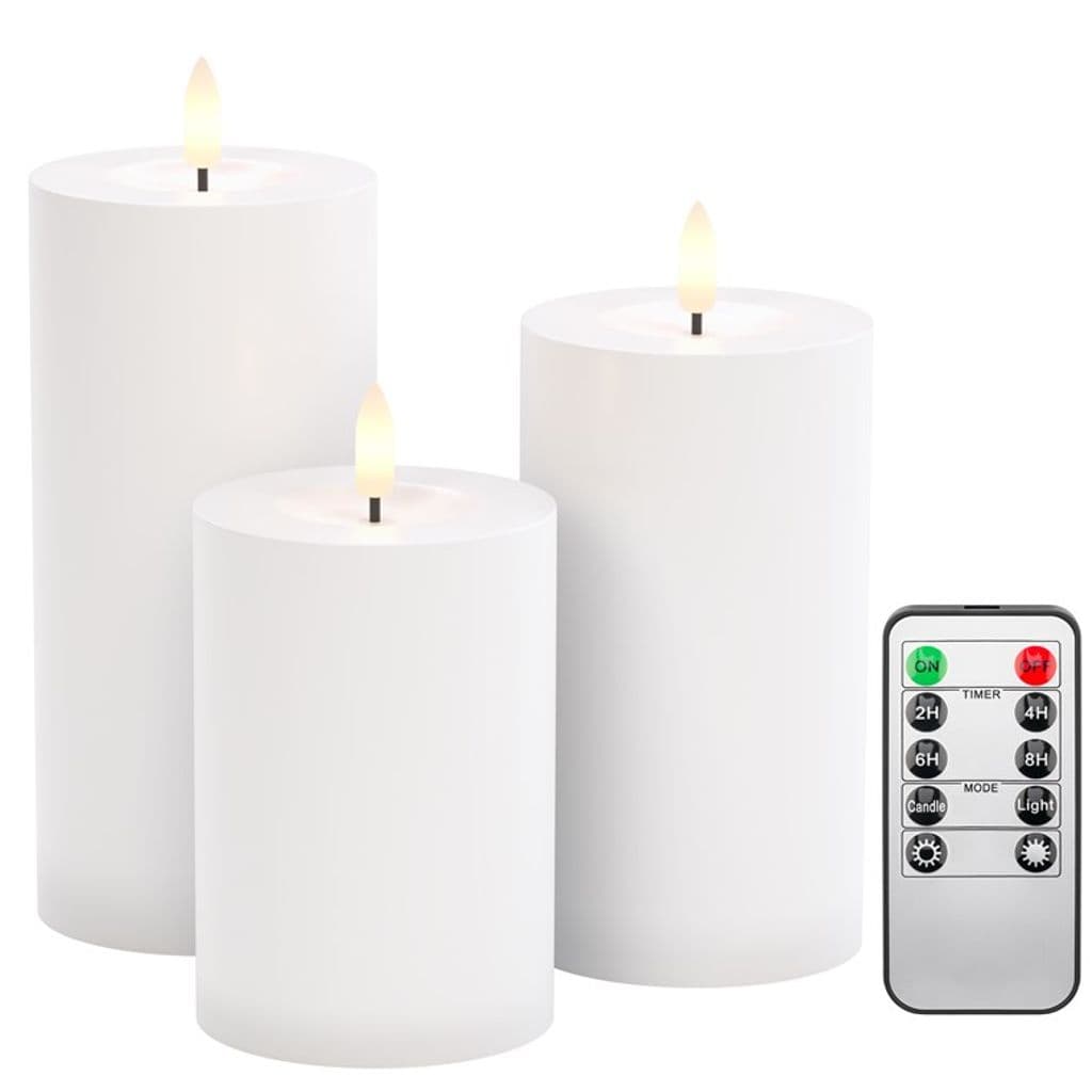 Goobay LED utendørslamper, 3-pakning – hvit