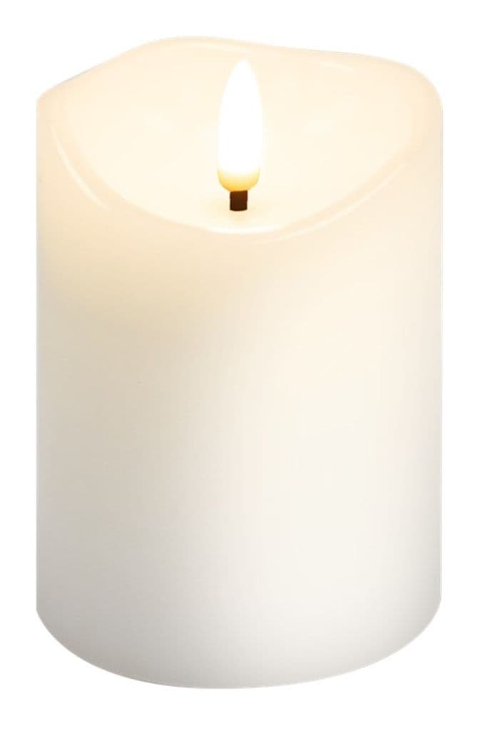 Goobay LED-vokslys 7,5 x 10 cm - hvitt