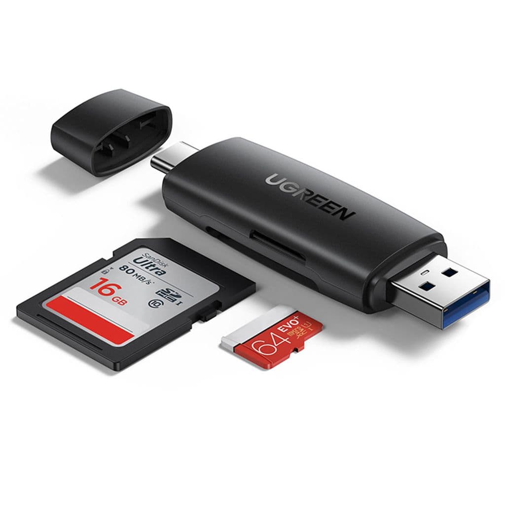Ugreen USB-C / USB-A multifunksjonell kortleser