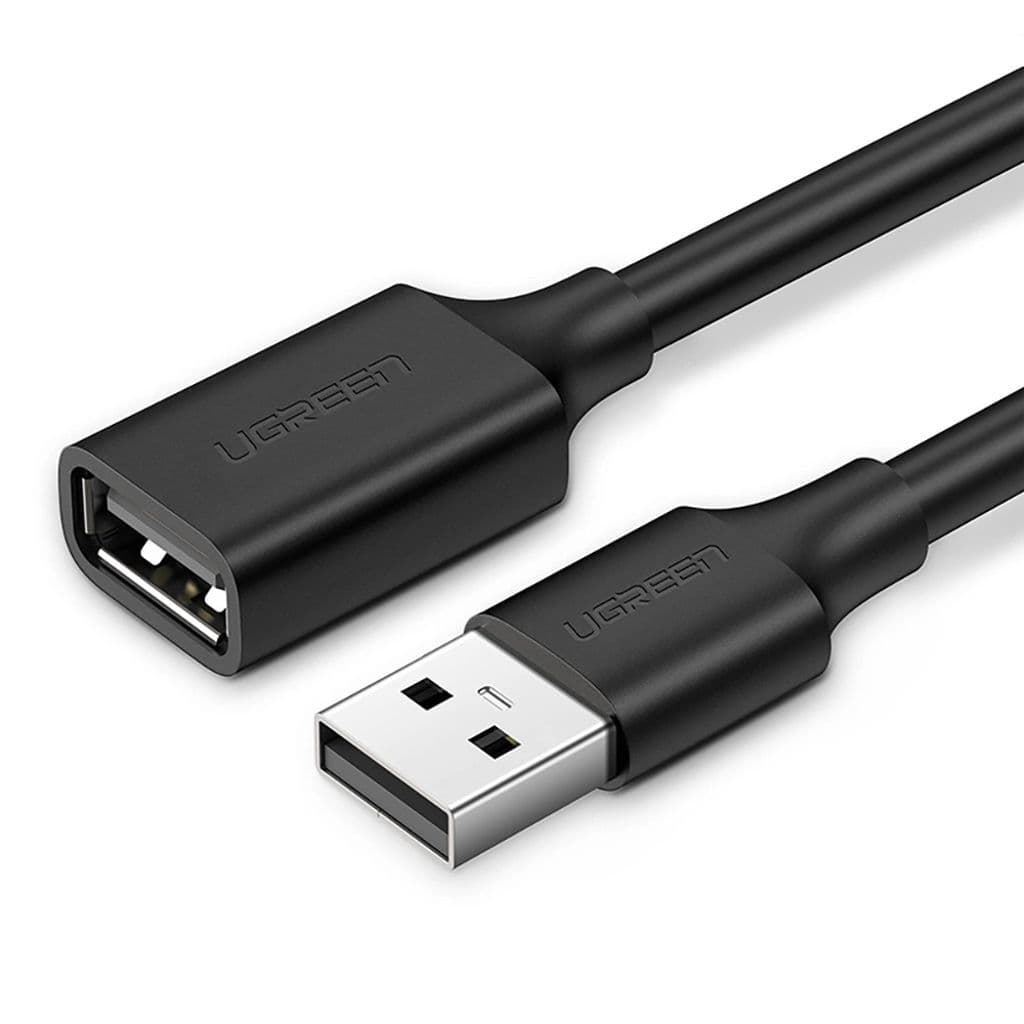 Ugreen USB-A 2.0 skjøtekabel, 5m - Sort
